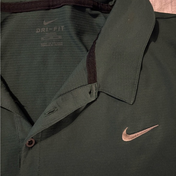COPY - Nike Men's Dark Green Polo Shirt - Picture 2 of 3